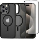MATOWE ETUI CASE OBUDOWA DO MAGSAFE NA IPHONE 15 PRO MAX MATTE + SZKŁO
