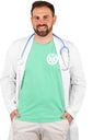 Lekár Pánske tričko pre lekára s eskulapom predné zadné S Silueta regular