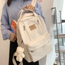 Wielofunkcyjny, wysokiej jakości wodoodporny plecak szkolny dla nastolatków Kolor biały