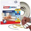 TESA MOLL USZCZELKA GUMOWA SAMOPRZYLEPNA PROFIL P DO OKIEN 6M BIAŁA