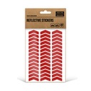 Светоотражающие наклейки со стрелками для велосипедных шлемов