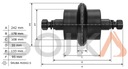 Каток опорный TEREX TC29 TC35 (5527640004)