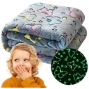 СВЕТЯЩЕЕСЯ ОДЕЯЛО 150Х200 МЯГКИЙ ПЛЕД ДЛЯ ДЕТЕЙ КРАСИВОЕ СВЕТЕНИЕ