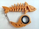 Брелок «Акула» KEYRAMBIT KEYSPINNER karambit - ЯНТАРНЫЙ