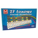 000049 CYMBAŁKI 27 TONOWE DZWONKI CHROMATYCZNE STROJONE