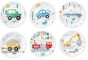 Бумажные тарелки Транспорт Машинки Машинки 6 штук День рождения