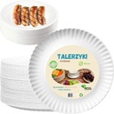 БЕЛЫЕ ДЕСЕРТНЫЕ ЭКО БУМАЖНЫЕ ТАРЕЛКИ 18см 100 шт.