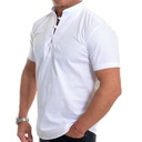 Мужская элегантная повседневная рубашка с воротником-стойкой для свадебного причастия