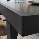 IKEA VARMANSO Stôl a 6 stoličiek tmavosivá/hnedá, 224 cm Kód výrobcu 59500213