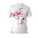 Peanuts Snoopy Comic Love Príchuť Oficiálne tričko