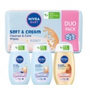 NIVEA BABY Детский набор шампунь, оливковое молочко + салфетки