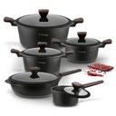 MODERN POT SET, индукционная, БЕЗОПАСНАЯ СКОВОРОДА, с антипригарным покрытием, набор PRO