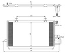 CONDENSADOR DE ACONDICIONADOR VW A80 91- 