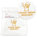 Крестильный сувенир крестильное одеяло АНГЕЛ+вышивка