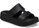 Черные тапочки на платформе Crocs 209409-001 Gateway Platform с H-образным ремешком W10 41-42