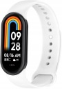 СИЛИКОНОВЫЙ РЕМЕШОК-БРАСЛЕТ ДЛЯ СМАРТБЕНДА XIAOMI MI BAND 8 - БЕЛЫЙ