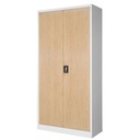 Металлический офисный шкаф лофт Eco Design JAN NOWAK JAN H 195 белый/дуб сонома
