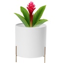 OSŁONKA DONICZKA BIAŁA METALOWA GLAMOUR 10x20CM