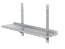 РЕГУЛИРУЕМАЯ ОДНОНАСТЕННАЯ ПОДВЕСНАЯ ПОЛКА 120x30см РЕГУЛИРУЕМАЯ ИНОКС