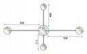 APP519 Светодиодный потолочный светильник черный, 4 пульта дистанционного управления