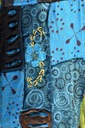 Bavlnená tunika UMELECKY SPRACOVANÁ NEPÁL štýl HIPPIE Dominujúci vzor zmiešané vzory