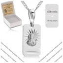 СЕРЕБРЯНАЯ ЦЕПЬ + СТРАСТНАЯ МЕДАЛЬ БОЖИЕЙ МАТЕРИ 925 ПРИЧИНЕНИЕ КРЕЩЕНИЕ ГРАВИРОВКА