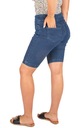 krótkie SPODENKI DAMSKIE jeansowe z WYSOKIM STANEM dżinsowe modne XL 42 Odcień granatowy