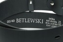 Мужской черный кожаный ремень, широкий ремень Betlewski