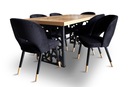 Stół rozkładany 160/90 +2×40cmBronks+6krzesełKW112 Liczba krzeseł w zestawie 6