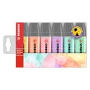 ХАЙЛАЙТЕРЫ STABILO BOSS ORIGINAL, 6 ПАСТЕЛЬНЫХ ЦВЕТОВ