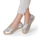 ЖЕНСКИЕ СЕРЕБРЯНЫЕ ЭСПАДРИЛИ DIMALLE 37