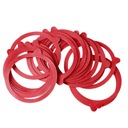 РЕЗИНОВЫЕ УПЛОТНИТЕЛИ ДЛЯ БАНОК КАРТРИДЖЕЙ 20 ШТ. КРАСНЫЙ