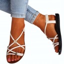 ЭЛЕГАНТНЫЕ ЖЕНСКИЕ САНДАЛИИ НА ЛЕТО, С ПЛОСКИМ ДНОМ