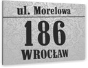 БОЛЬШАЯ АЛЮМИНИЕВАЯ АДРЕСНАЯ ТАБЛИЧКА 20х15 с номером дома