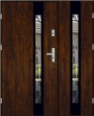 ДВОЙНЫЕ ДВЕРИ INOX 4 ЧЕРНЫЕ 136, 141, 151 СМ 55 ММ