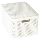 КОРЗИНА КОРЗИНА ИЗ РОТАНГА КОНТЕЙНЕР С КРЫШКОЙ ИЗОГНУТЫЙ 30 Л