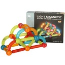 Magnetické kocky LED magnetic sticks veľké svietiace tyčinky pre malé dz Minimálny vek dieťaťa 3