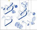 Renault OE 117203336R КОМПЛЕКТ АКСЕССУАРНЫХ РЕМНЕЙ