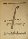 Program XXXIV i XXXV Koncert Symfoniczny 1951 r. SPK