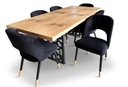 Stół rozkładany 160/90 +2×40cmBronks+6krzesełKW112 Szerokość stołu 90 cm