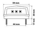 ЛАМПА освещения номерного знака 3 LED SMD