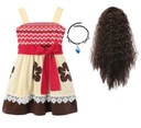 ПЛАТЬЕ ПЛАТЬЕ VAIANA + ПАРИК 122/128