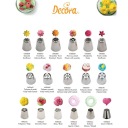 DECORA БОЛЬШАЯ ДЕКОРАТИВНАЯ НАСАДКА КОНЕЦ КОНДИТЕРСКОГО РУКАВА DECORA 789
