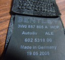 ІДЕАЛЬНЕ РЕМІНЬ НАТЯГУВАЧ ЗАД ЛІВИЙ BENTLEY GT 1 9  (10140624203) фото min 5