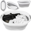 КОРЗИНА СКЛАДНОЙ КОНТЕЙНЕР ДЛЯ БЕЛЬЯ СИЛИКОНОВАЯ ЧАША 25Л НАЖИМНЫЙ КОНТЕЙНЕР