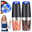 НАБОР 2x ЭЛЕКТРИЧЕСКАЯ ГРАВИТАЦИОННАЯ МЕЛЬНИЦА ДЛЯ ПЕРЦА И СОЛЬ СВЕТОДИОДНЫЕ СПЕЦИИ