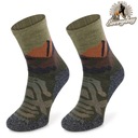 Дышащие функциональные носки из 70% шерсти мериноса для гор Комодо, размер. 39-42