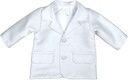 Деловой пиджак, белый, 56 см, малыш +0