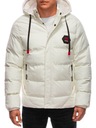 Мужская зимняя стеганая куртка 618C ecru 3XL