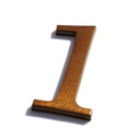 НОМЕР ДОМА, ЦИФРЫ ДЛЯ ДОМА, БУКВЫ коричневые транс 1